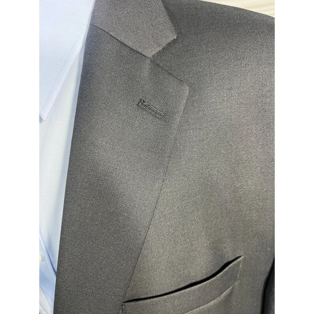 Lauren Ralph Lauren‎ Green Label Mens 50L Black Wool 2 Button Blazer Sport Coat